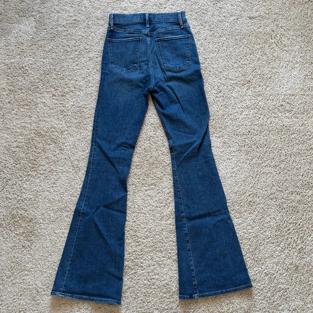 Abercrombie & Fitch Dark Blue Flare Jeans - Size 25/0R - Picture 6 of 6